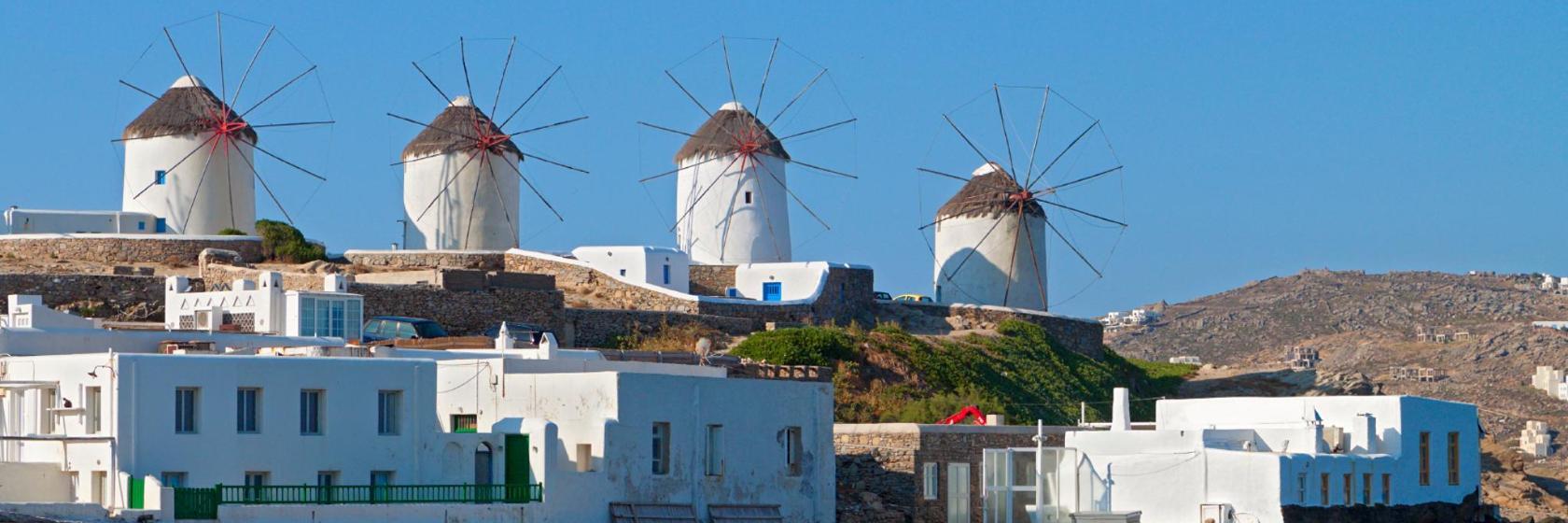 Mykonos Windmühlen