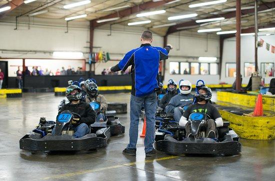Flags & Wheels Indoor Racing
