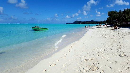 Strand des Matira-Hotels