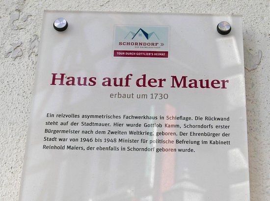 Haus auf der Mauer