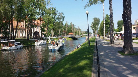 Drehbrücke über den Lötzener Kanal